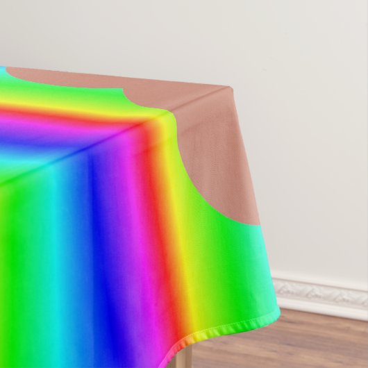 nappe en tissu émoji de table arc-en-ciel (In Situ)