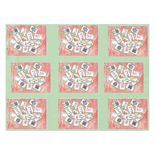 nappe en tuiles mahjong (Devant (Horizontal))