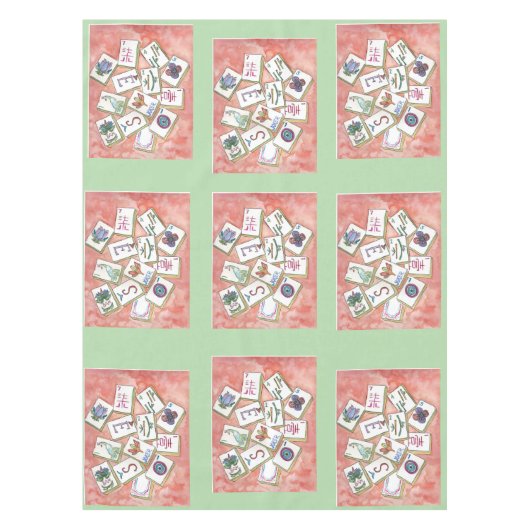 nappe en tuiles mahjong (Devant)