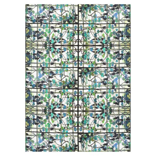 Nappe en verre souillé de vignoble de raisins de (Devant)