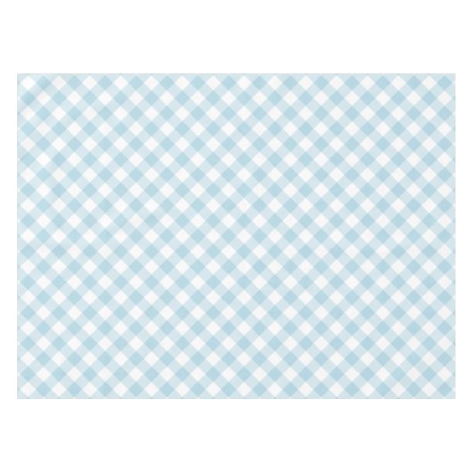 Nappe En vichy Bleu Clair Et Blanc Plaid Motif (Devant (Horizontal))