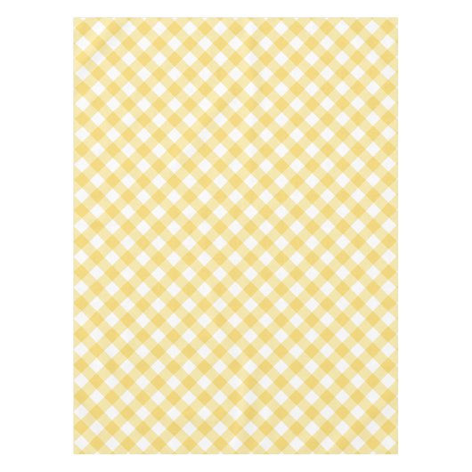 Nappe En vichy Jaune Et Blanc Motif Plaid (Devant)