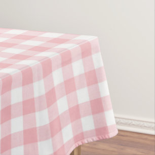 Nappe En vichy rose et blanc
