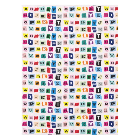 Nappe Enfants Alphabet ABCs Plaisirs multicolores (Devant)