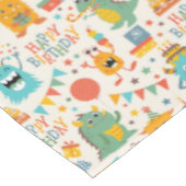 Nappe Enfants heureux Monstres d'anniversaire (Angle)