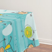 Nappe Enfants mignons jouant sur le motif de plage (In Situ)