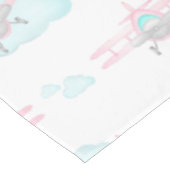 Nappe Enfants Pink Avion Volant Aviation Anniversaire (Angle)
