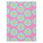 Nappe Énorme Fleurs Hippie Bleues (Devant)