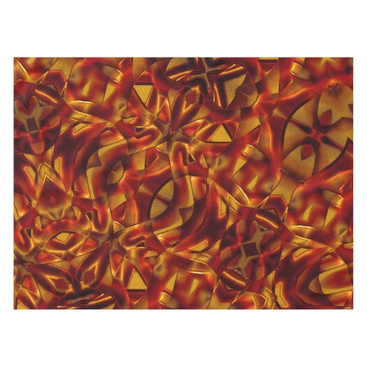 Nappe Entrelacement de cravates orange brûlés, effet scu (Devant (Horizontal))