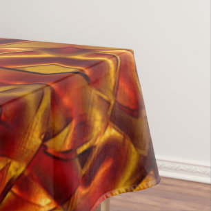Nappe Entrelacement de cravates orange brûlés, effet scu