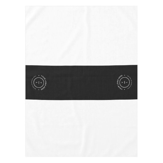 Nappe Entreprise Classy Logo Stripe Black Runner Event S (Devant)