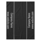 Nappe Entreprise Noir Blanc Nom de la société Modèle de  (Devant)