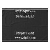 Nappe Entreprise Noir et Blanc Nom Modèle (Devant (Horizontal))