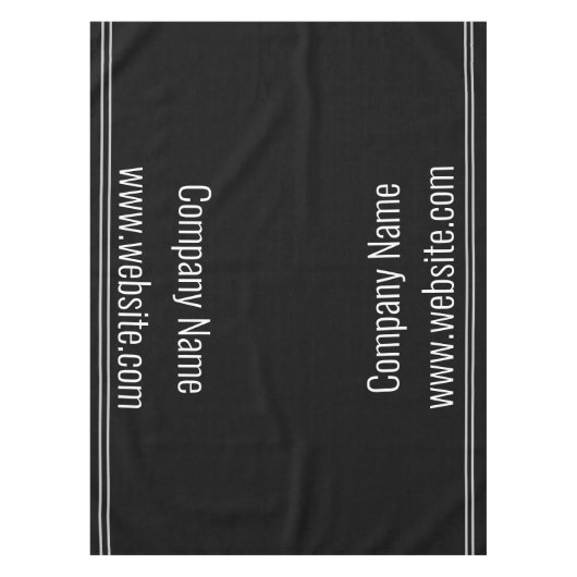 Nappe Entreprise Noir et Blanc Nom Modèle (Devant)
