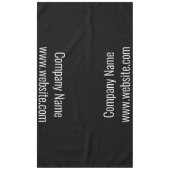 Nappe Entreprise Noir et Blanc Nom Site Web Texte (Devant)
