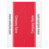 Nappe Entreprise Rouge et Blanc Nom Site Web Texte (Devant)