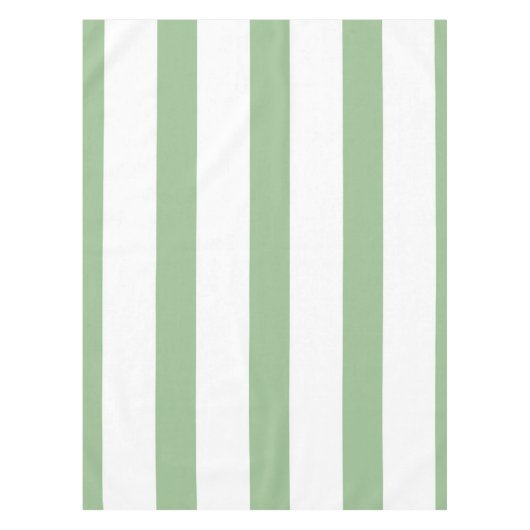 Nappe Épais rayures vertes et blanches (Devant)