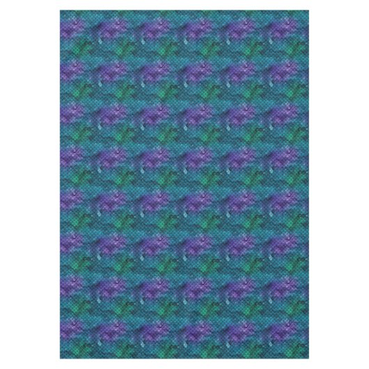 Nappe Éperche de sirène pourpre Turquoise Aqua (Devant)