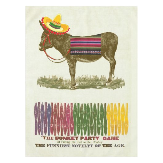 Nappe Éplucher la queue sur l'âne (Devant)