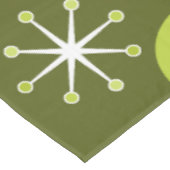 Nappe Époque atomique Starburts Olive Green (Angle)
