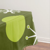 Nappe Époque atomique Starburts Olive Green (In Situ)