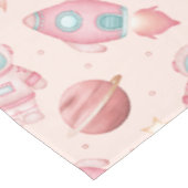 Nappe Espace Filles Anniversaire Astronaute Rose (Angle)