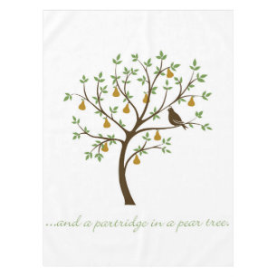 Nappe Et un perdrix dans un poirier