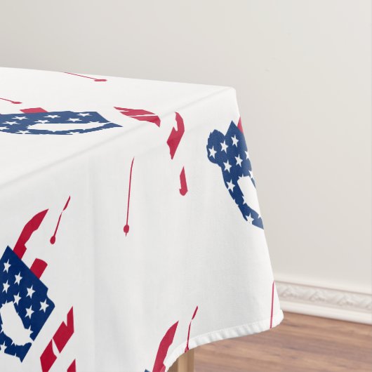 Nappe États-Unis Drapeau d'Amérique Ski skieur américain (In Situ)