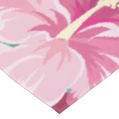 Nappe Eté Fleurs exotiques rayées Bourgogne (Angle)