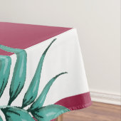 Nappe Eté Fleurs exotiques rayées Bourgogne (In Situ)