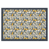 Nappe Été Méditerrannée jaune citrons bleu marine (Devant (Horizontal))