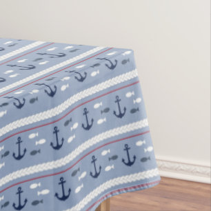 Nappe Été nautique bleu