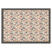 Nappe ethnique avec plume et motif Arrow (Devant (Horizontal))