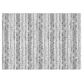 Nappe ethnique Boho - Tribal Black & White (Devant (Horizontal))