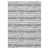 Nappe ethnique Boho - Tribal Black & White (Devant)