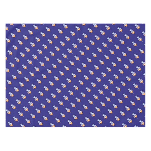 Nappe étoile anges prier bleu (Devant (Horizontal))