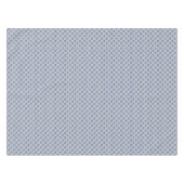 Nappe Étoile de David bleue sur argent mat (Devant (Horizontal))