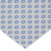Nappe Étoile de David bleue sur argent mat (Angle)