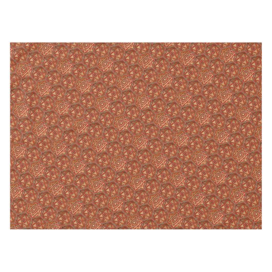 Nappe Étoile de David Rouge doré (Devant (Horizontal))