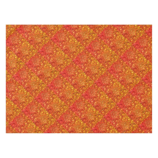 Nappe Étoile de David Rouge doré (Devant (Horizontal))