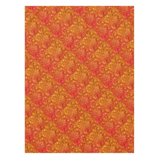 Nappe Étoile de David Rouge doré (Devant)