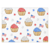 Nappe Étoile du drapeau patriotique rouge blanc bleu (Devant (Horizontal))