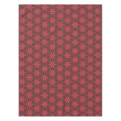Nappe Etoile rouge et Motif de Noël géométrique vert (Devant)
