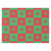 Nappe Étoiles atomiques à carreaux rouges et verts pour (Devant (Horizontal))