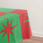 Nappe Étoiles atomiques à carreaux rouges et verts pour (In Situ)
