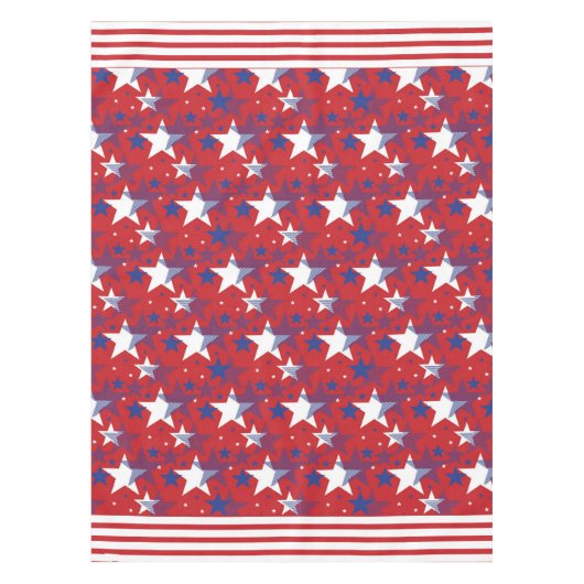 Nappe Étoiles avec bandes et points (Devant)