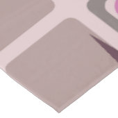 Nappe Étoiles Carrés modernes du milieu du siècle Rose v (Angle)