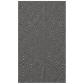 Nappe Étoiles célestes d'argent Motif mignonne gris char (Devant)