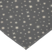 Nappe Étoiles célestes d'argent Motif mignonne gris char (Angle)