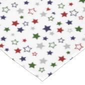 Nappe Étoiles d'argent de la Marine Rouge verte sur blan (Angle)